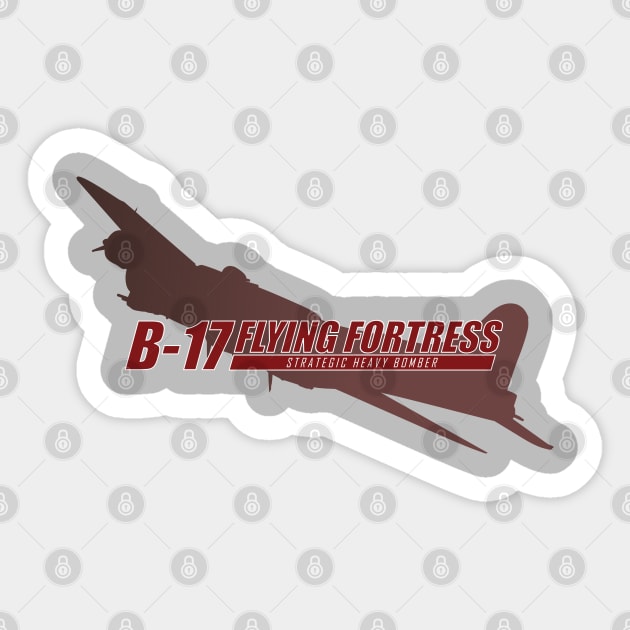 B-17 Flying Fortress Sticker by TCP